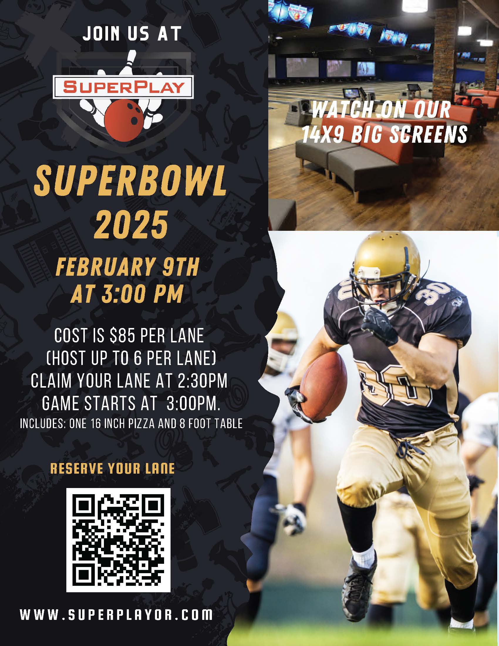 Superbowl Event Flyer