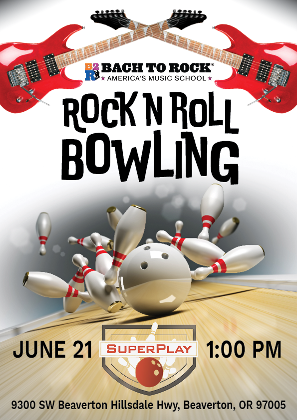 Bach to Rock presents Rock n Roll Bowling on June 21 at 1:00pm at SuperPlay